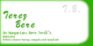 terez bere business card